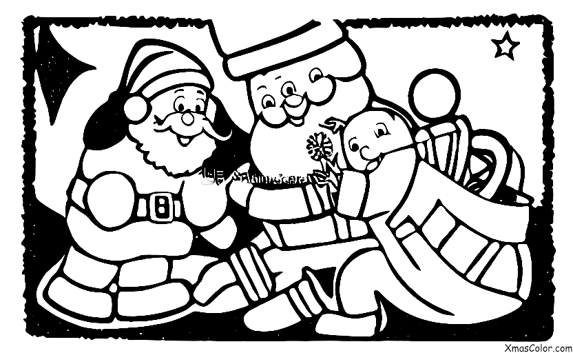 Navidad / Navidad en el espacio: Santa en un cometa