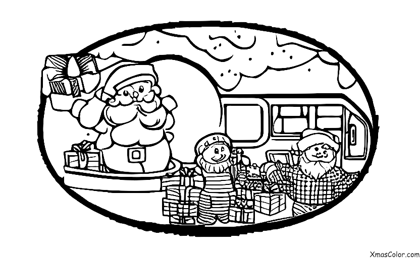 Navidad / Navidad en el futuro: Santa en un hovercraft