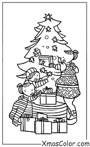 Navidad / Navidad en el pasado: Abriendo regalos la mañana de Navidad