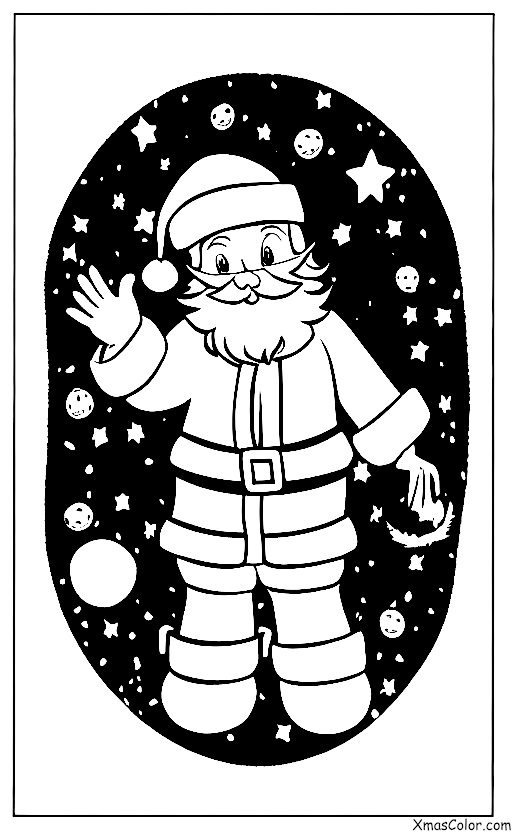 Navidad / Navidad en la luna: Santa Claus en la luna