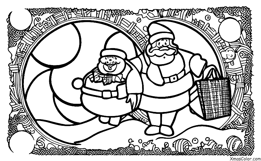 Navidad / Navidad en la luna: Santa Claus visita la luna