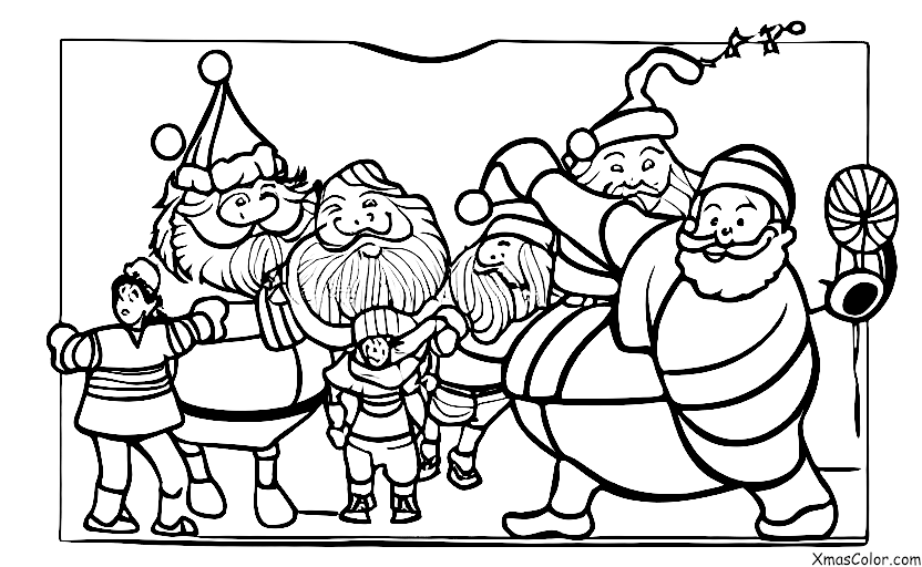 Navidad / Navidad en la playa: Santa jugando volleyball