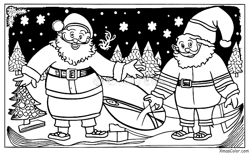 Navidad / Navidad en los trópicos: Santa en la playa