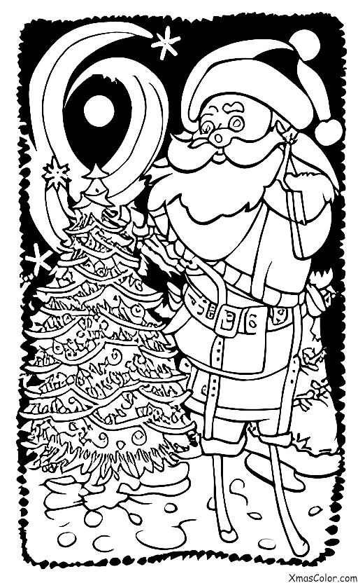 Navidad / Navidad en los trópicos: Santa y sus renos volando sobre una playa tropical