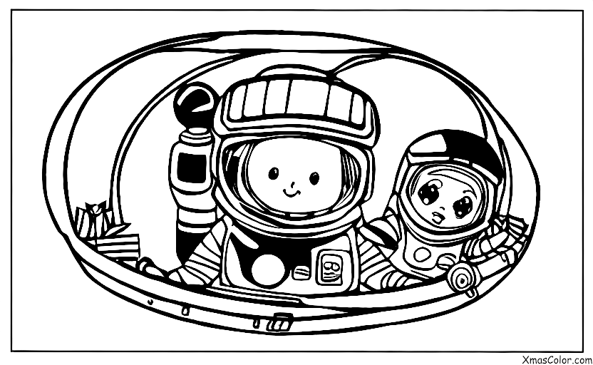 Navidad / Navidad en otras galaxias: Navidad en una estación espacial