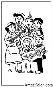 Navidad / Navidad en Sudamérica: Canto navideño por los cantantes