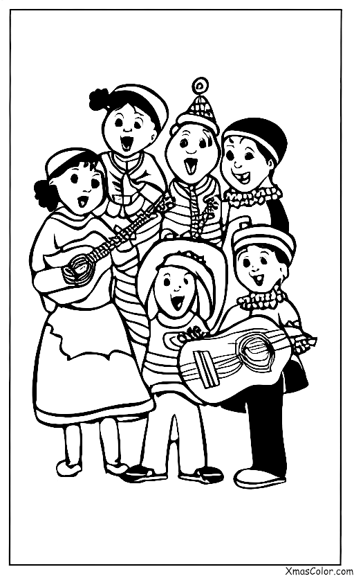 Navidad / Navidad en Sudamérica: Canto navideño por los cantantes