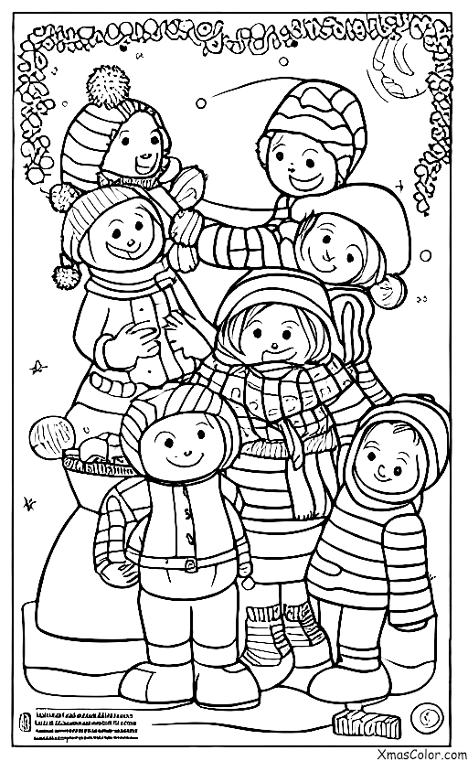 Navidad / Navidad en Sudamérica: Niños jugando en la nieve