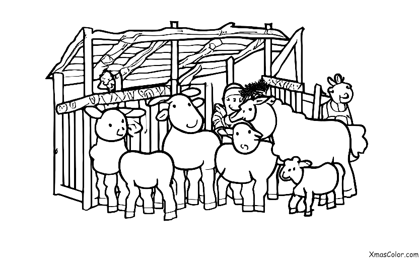 Navidad / Navidad en una granja: La escena de la Natividad