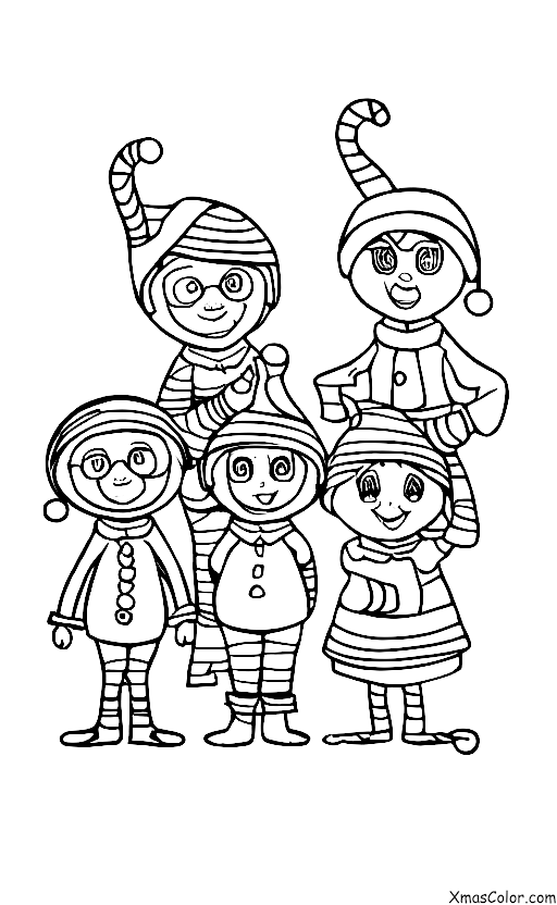 Navidad / Navidad Geek: Una familia de duendes navideños típicos