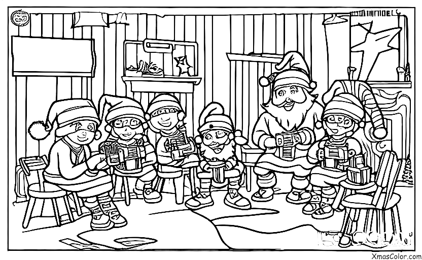 Navidad / Navidad Nerd: Santa jugando a videojuegos