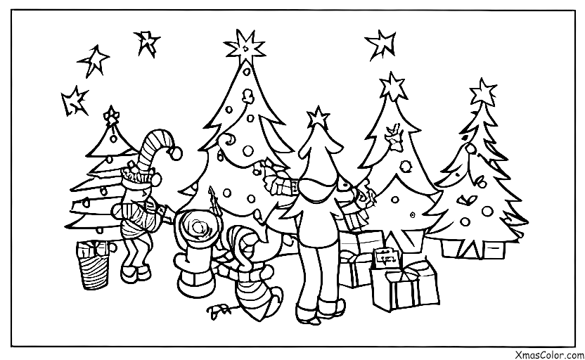 Navidad / Navidad tradicional: Decoración del árbol de Navidad
