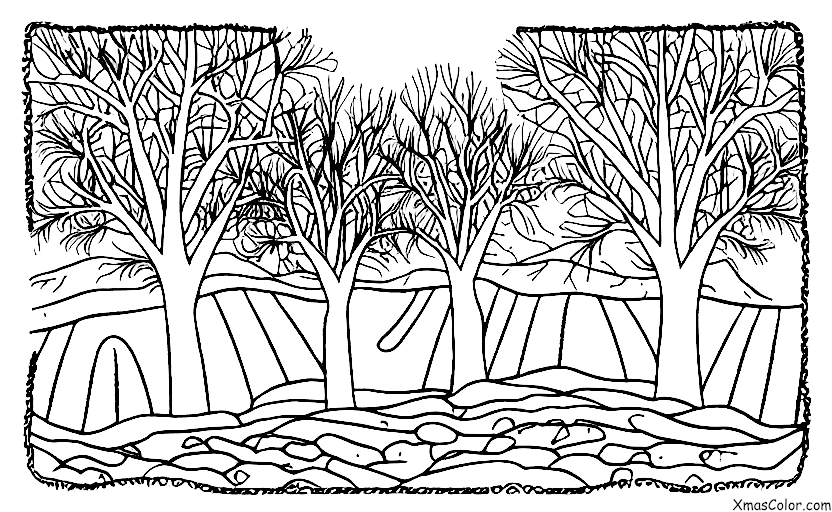 Navidad / Nieve: Paisaje Invernal