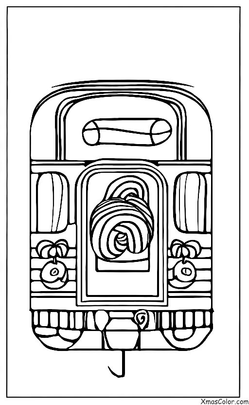Navidad / Palitos de Caramelo: Un ferrocarril de paletas de caramelo