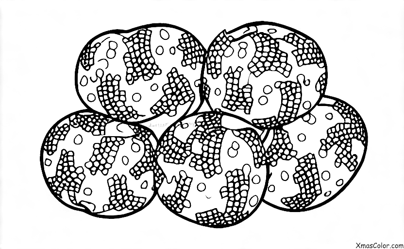 Navidad / Palomitas de maíz: Bolitas de palomitas de maíz de Navidad