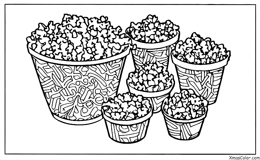 Navidad / Palomitas de maíz: Palomitas de maíz de Navidad