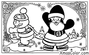 Navidad / Papá Noel: Patinar de Santa