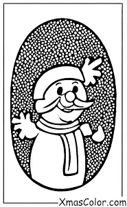 Navidad / Papá Noel: Pintura de Santa