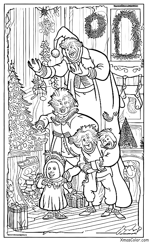 Navidad / Pasado, presente y futuro de Navidad: Una escena de Un cuento de Navidad