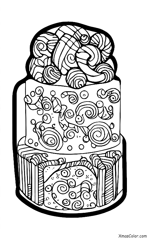Navidad / Pastel de Navidad: Una torta de Navidad