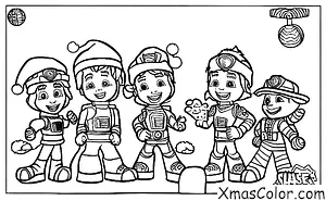 Navidad / Patrulla Canina Navidad: Chase y Rubble construyendo un muñeco de nieve