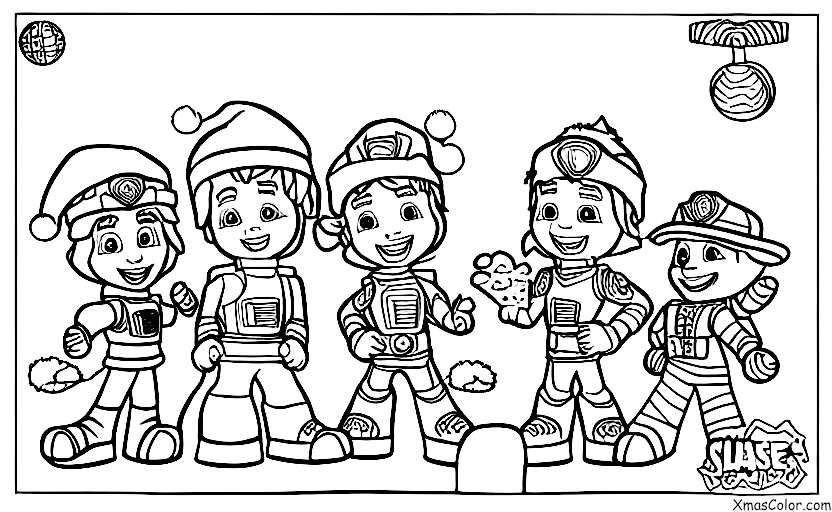 Navidad / Patrulla Canina Navidad: Chase y Rubble construyendo un muñeco de nieve