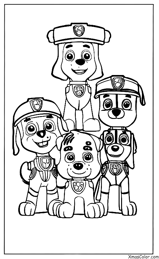 Navidad / Patrulla Canina Navidad: Los cachorros de la Patrulla Canina haciendo galletas de Navidad