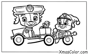 Navidad / Patrulla Canina Navidad: Los cachorros de Patrulla Canina ayudan a Santa a entregar regalos
