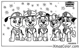 Navidad / Patrulla Canina Navidad: Los cachorros de Patrulla de la Paw decorando el árbol de Navidad