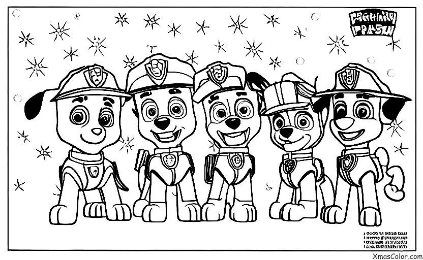 Navidad / Patrulla Canina Navidad: Los cachorros de Patrulla de la Paw decorando el árbol de Navidad