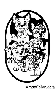 Navidad / Patrulla Canina Navidad: Los cachorros de PAW Patrol ayudando a Santa a entregar regalos