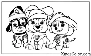 Navidad / Patrulla Canina Navidad: Rocky envuelto como un regalo