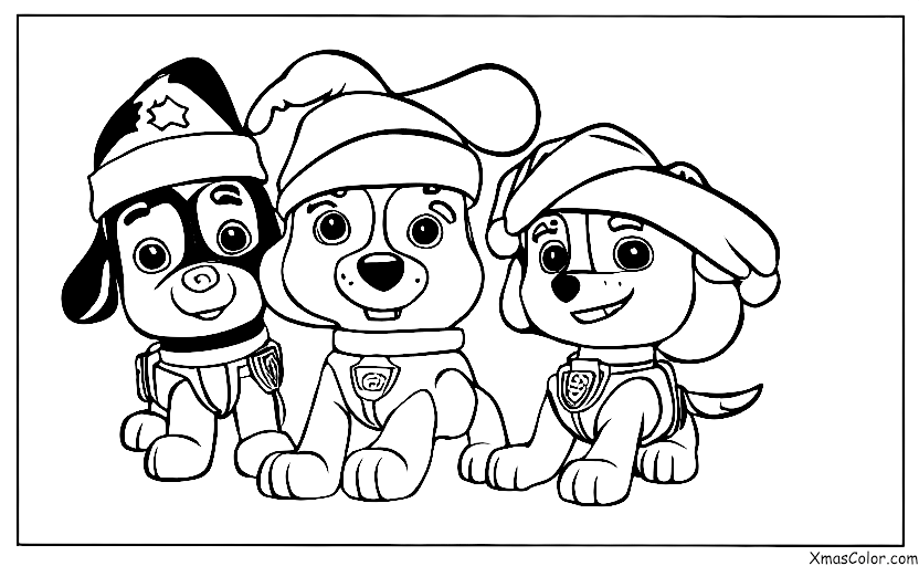 Navidad / Patrulla Canina Navidad: Rocky envuelto como un regalo