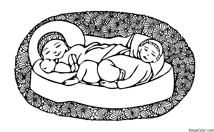 Navidad / Paz: Un bebé Jesús en el pesebre