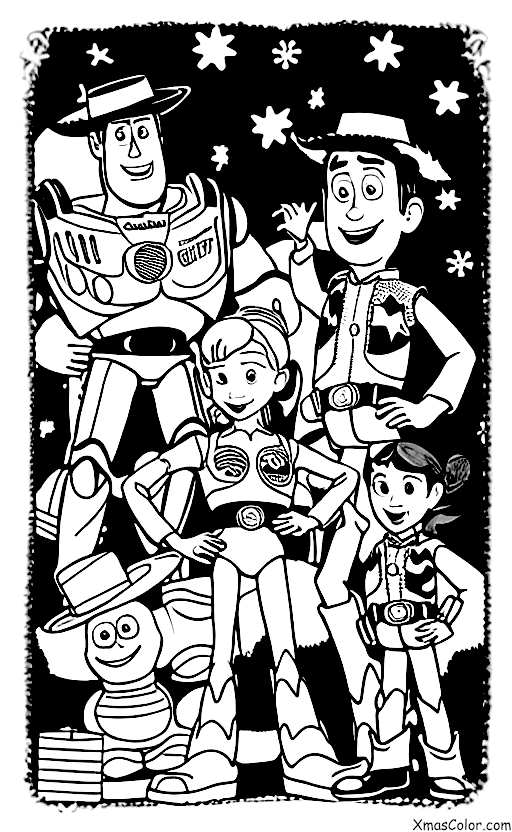 Navidad / Pixar Navidad: La pandilla de Toy Story decorando para Navidad