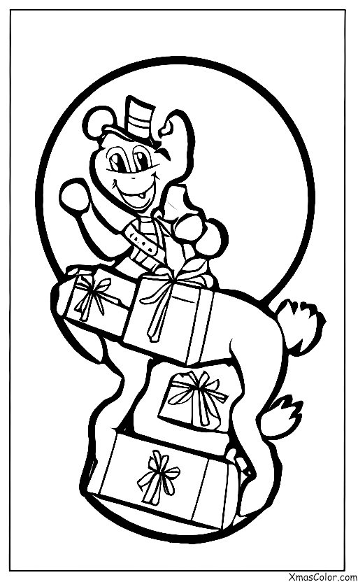 Navidad / Prancer: Prancer entregando regalos a los niños
