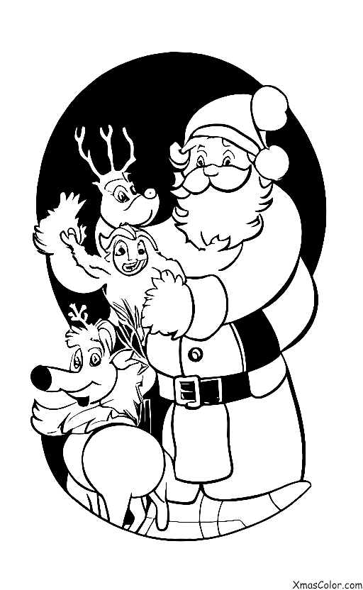 Navidad / Prancer: Prancer y Papá Noel