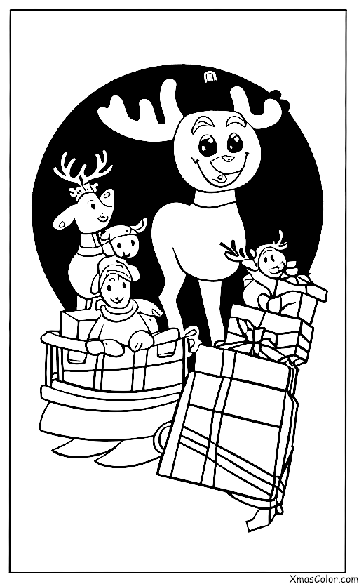 Navidad / Prancer: Prancer y su equipo de renos
