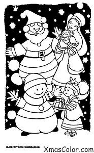 Navidad / Rena: La zorra y Santa en la fiesta de Navidad