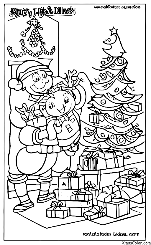 Navidad / Rudolf, el reno de nariz roja: Rudolf y Santa entregan regalos