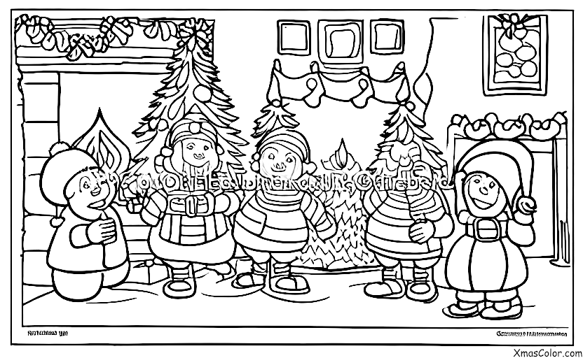 Navidad / Rudolf, el reno de nariz roja: Rudolph y Santa cantando villancicos de navidad
