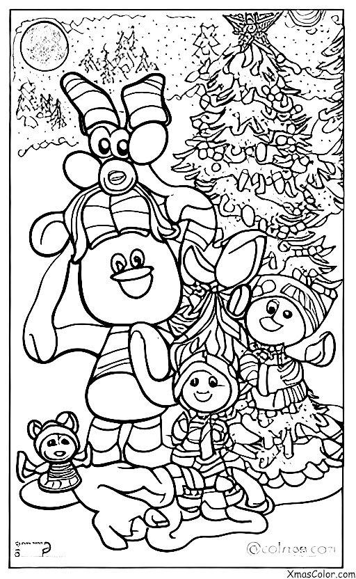 Navidad / Rudolfo: Rudolph con los otros renos