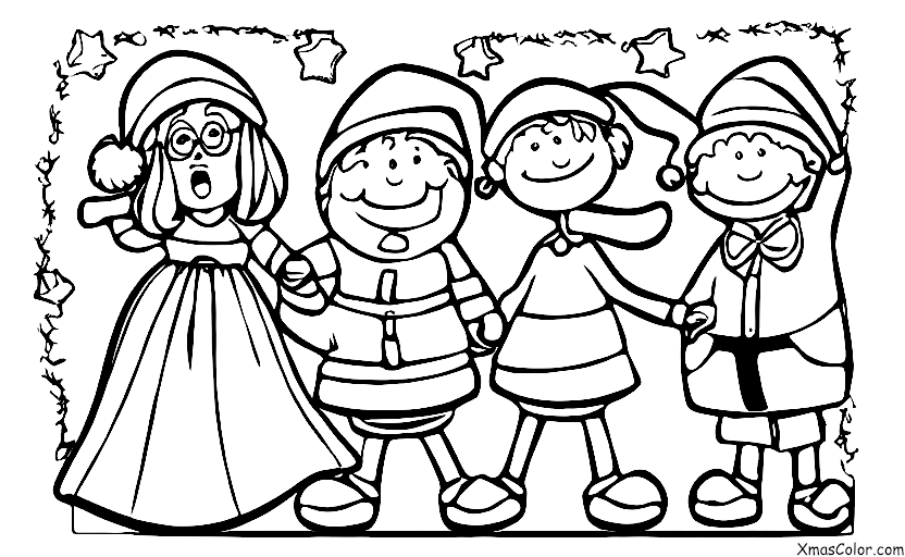 Navidad / Señor y Señora Claus: El señor y la señora Claus en su trineo
