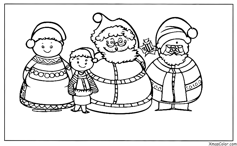 Navidad / Señor y Señora Claus: El señor y la señora Claus en una fiesta de Navidad