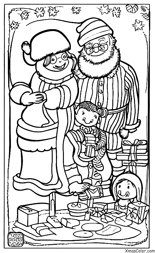 Navidad / Señor y Señora Claus: El Sr. y la Sra. Claus en su taller