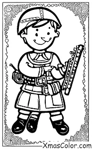 Navidad / Soldados de juguete: Un soldado de juguete tocando