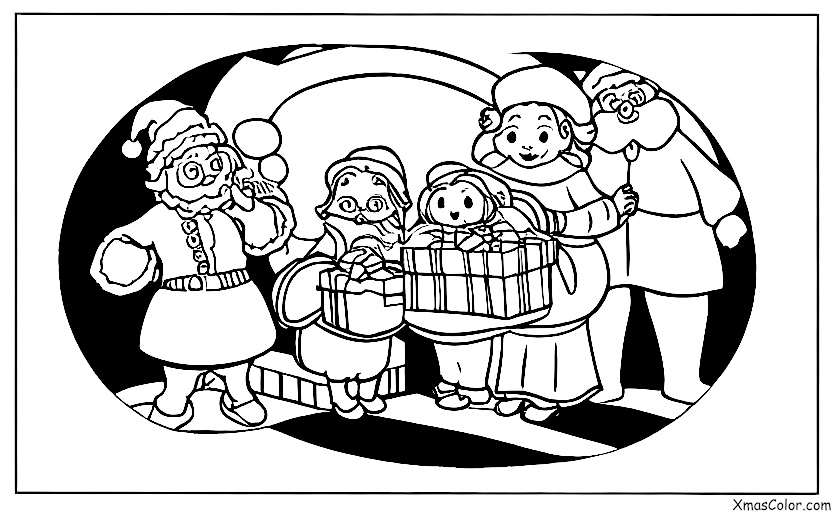 Navidad / Sra. Claus: La señora Claus reparte galletas navideñas