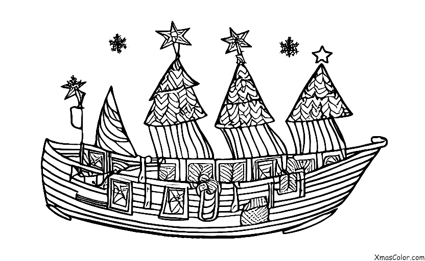 Navidad / Star Trek Navidad: la tripulación decorando el barco para navidad