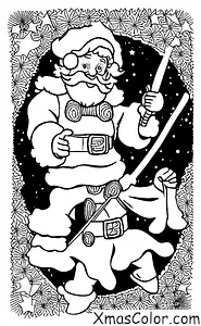 Navidad / Star Trek Navidad: Santa luchando contra Klingons