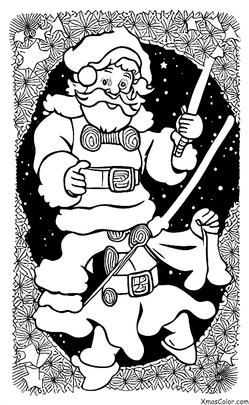 Navidad / Star Trek Navidad: Santa luchando contra Klingons